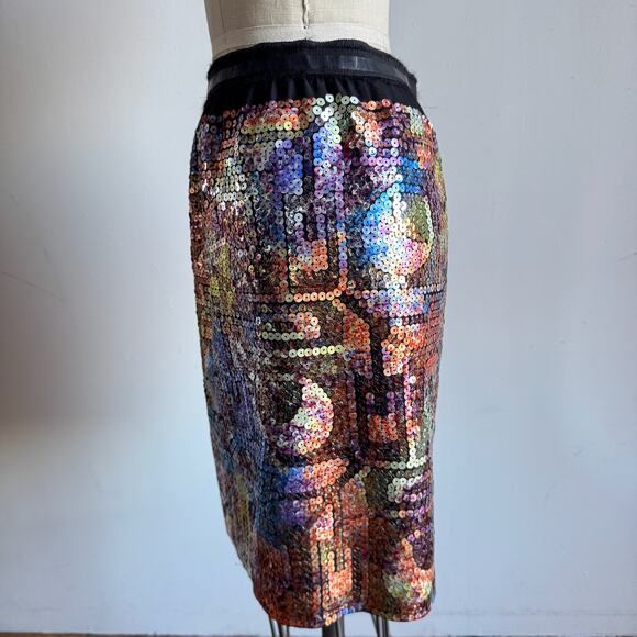 Vintage LIDA BADAY Sequin Mini Skirt - Picture 2 of 10